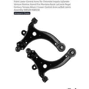 Front Lower Control Arms w/Ball Joints Pair for Buick Chevy Pontiac Saturn